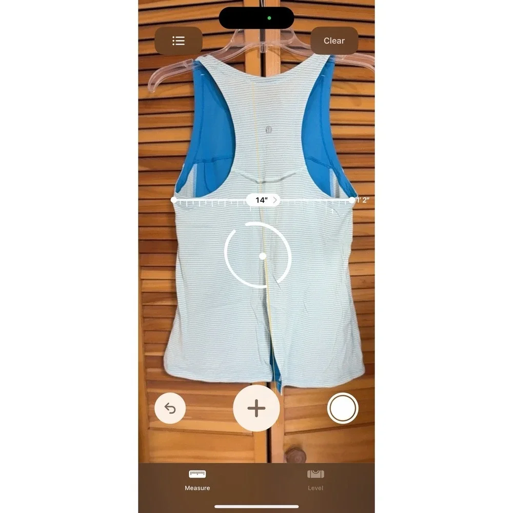 Lululemon Women's Athletic Tank Dress Blue Racerback Built-In Pocket‎